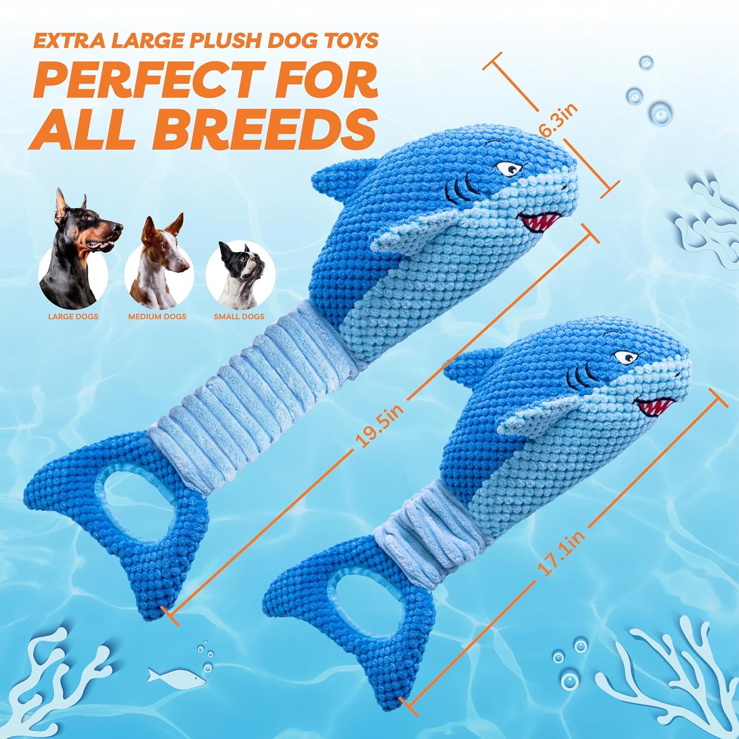 LEGEND SANDY blue shark toy suitable for indoor and outdoor play