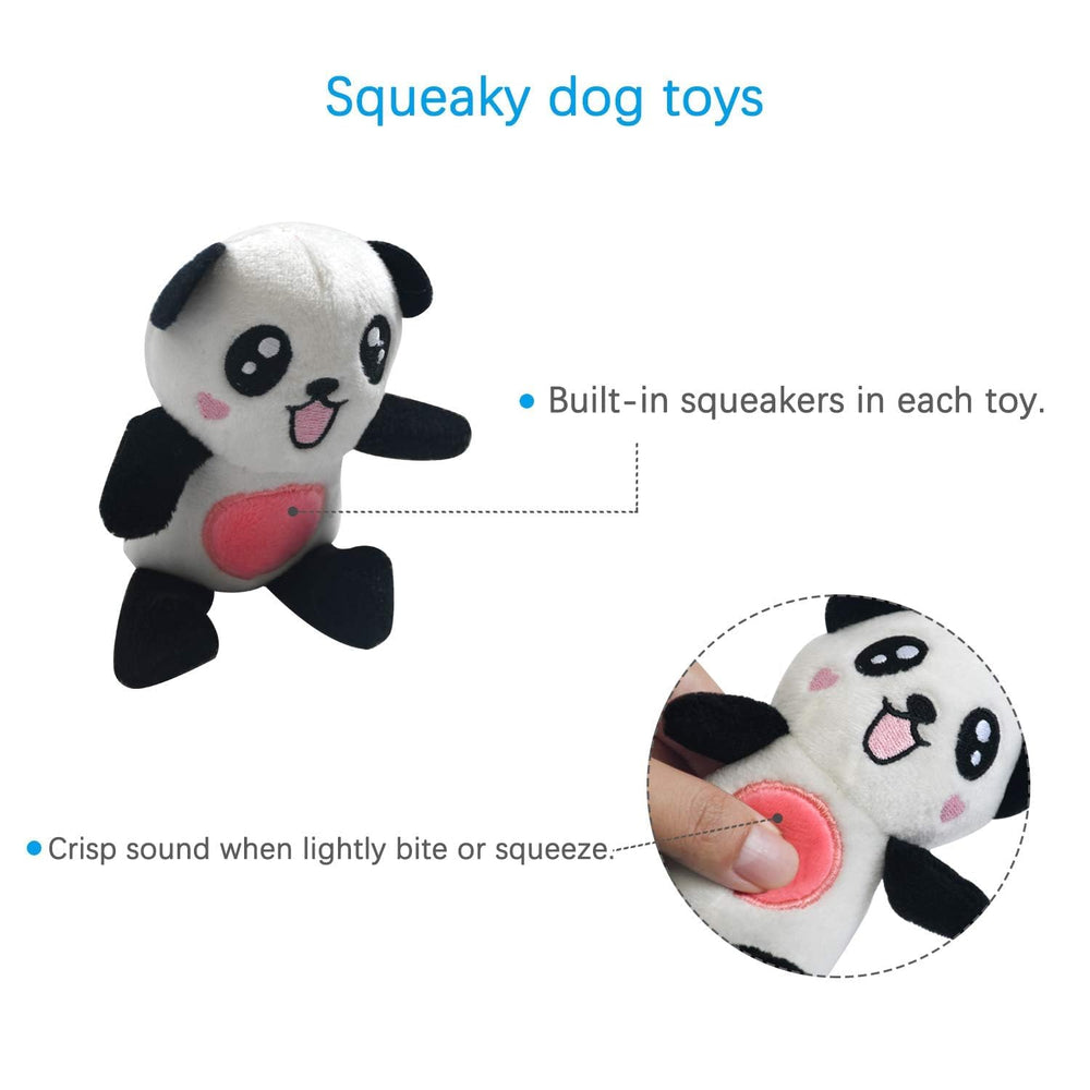 LEGEND SANDY panda squeaky dog toy – soft cuddle and chew