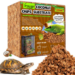 Legigo coconut chip brick ready for terrarium setup, compact and easy to expand.