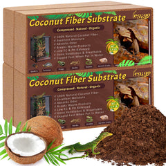 Legigo coconut fiber brick-compact expands into soft terrarium bedding.