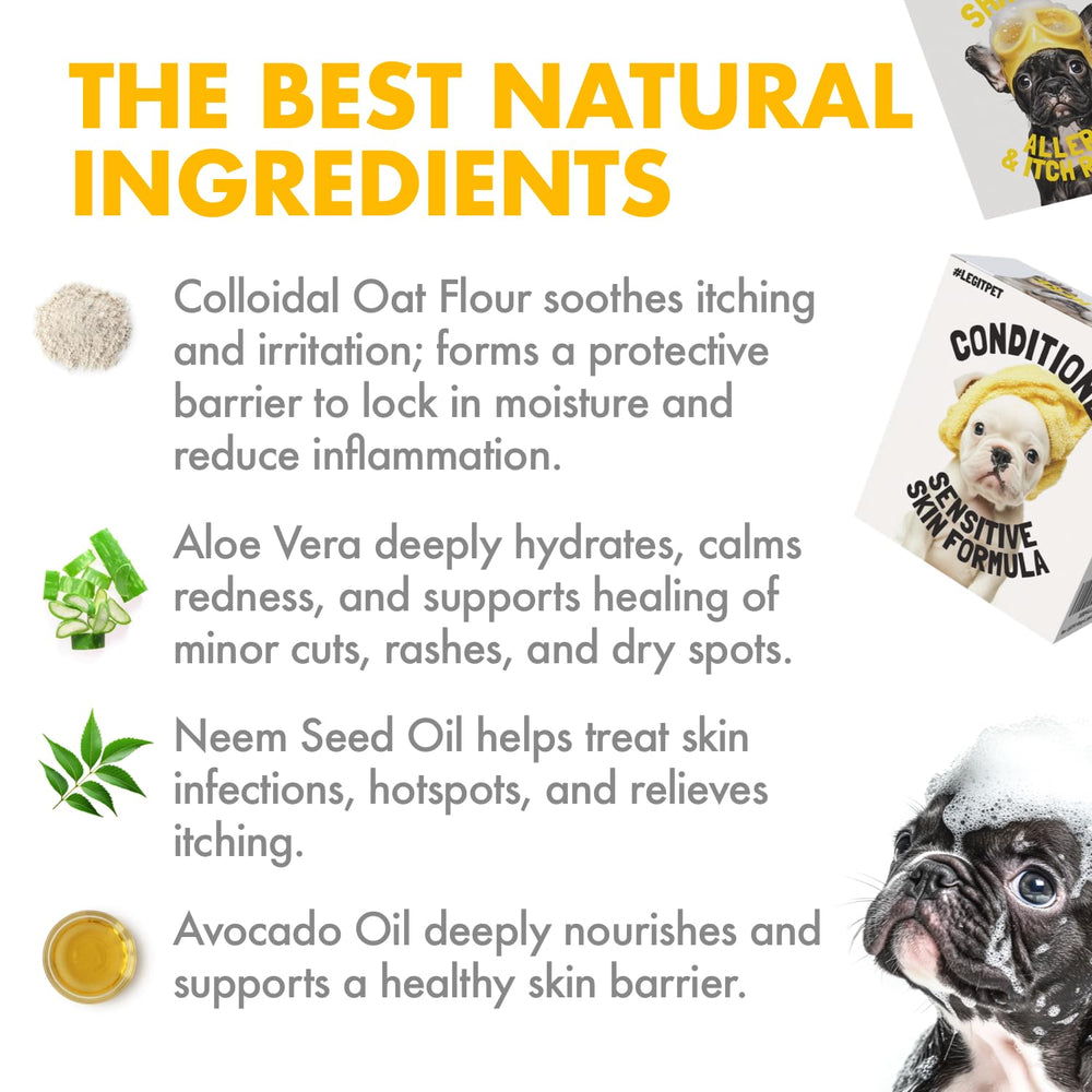 LEGITPET dandruff-relief-hydration-oil image suggests healthier skin and coat.