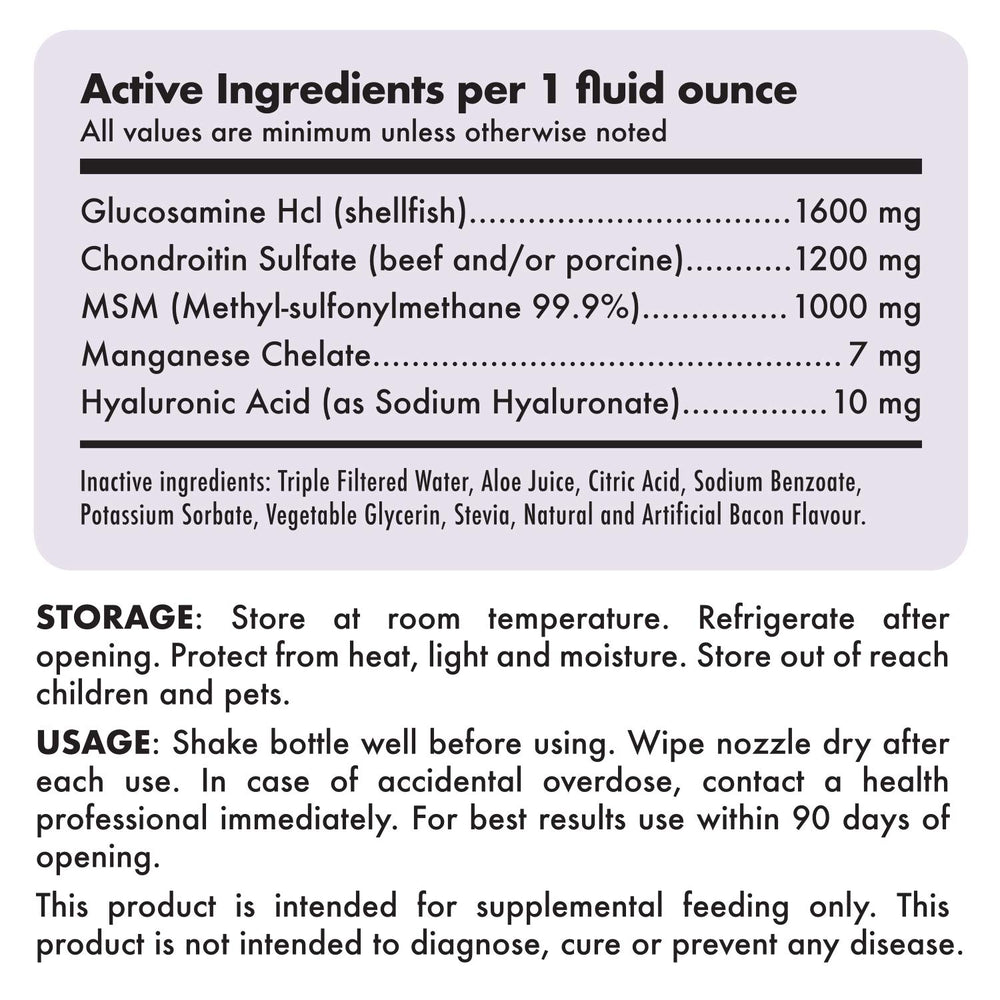 LEGITPET liquid supplement stirred into dog food for flavor and ease.