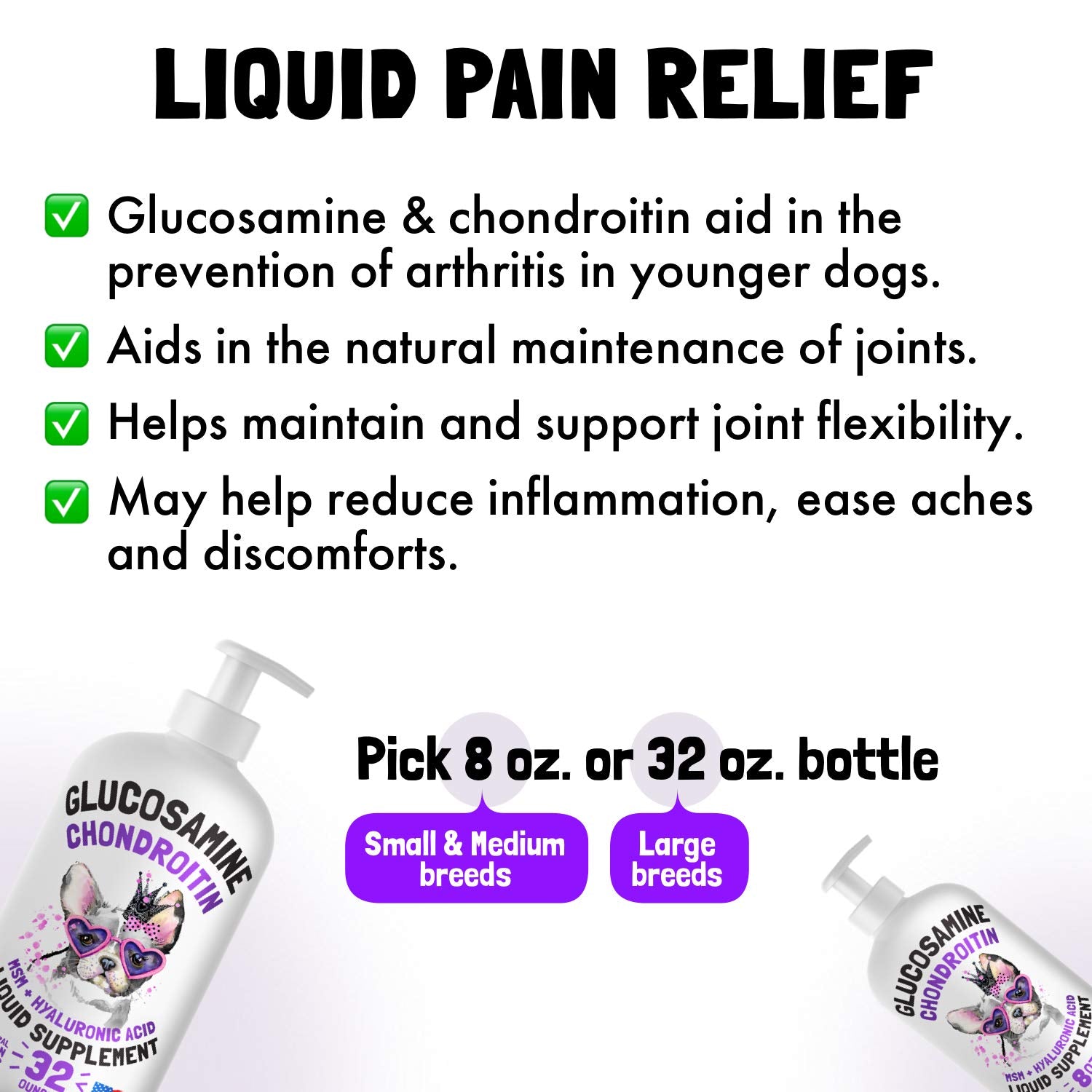 LEGITPET 32oz senior dog joint formula on shelf signals long-term mobility.