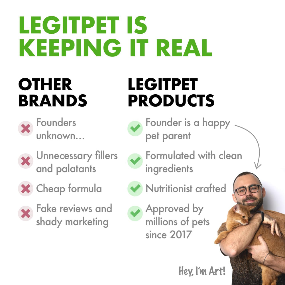 LEGITPET senior-dog-wellness-soft-chews convey gentle support for aging pets.