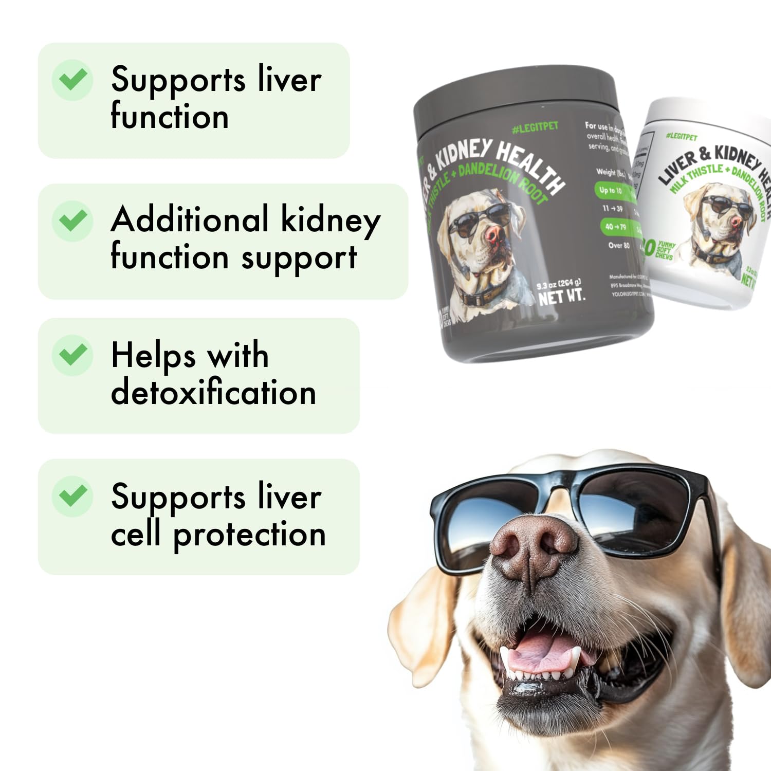 LEGITPET soft-chews natural-beef-flavor, appealing taste for easy supplementing.
