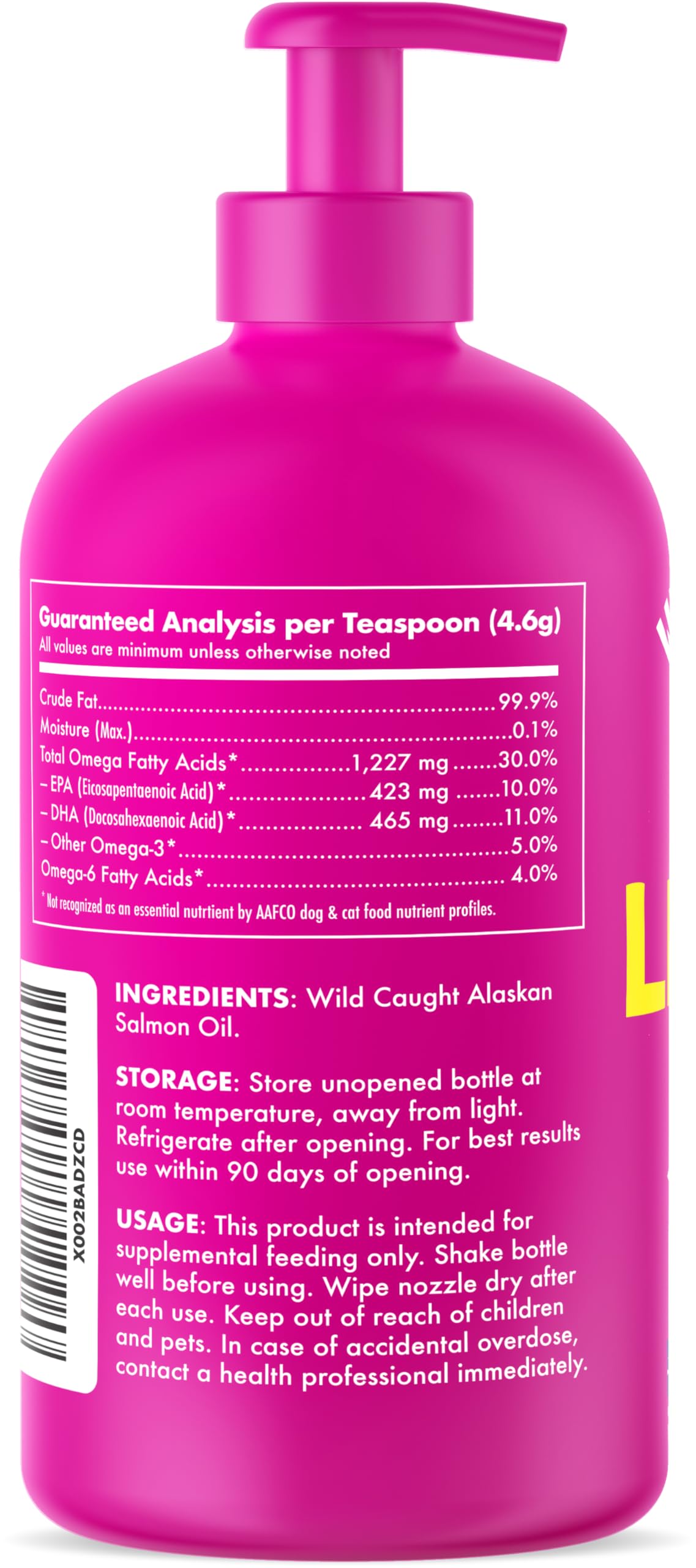 LEGITPET Wild Alaskan Salmon Oil made-in-usa ensures quality and safety.