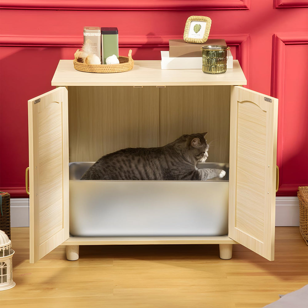 LEGOURNS jumbo litter box supports large felines and multi-cat households.