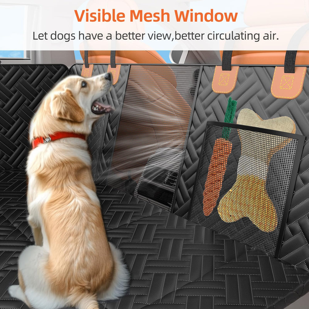 LEHNI back seat extender hard bottom plate adds stable support for larger dogs.