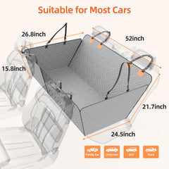 LEHNI mesh vision window improves air flow and reduces dog anxiety.