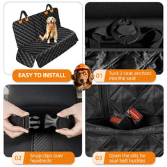 LEHNI dog car seat cover nonslip design helps pets stay in place