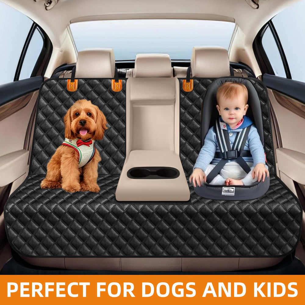 LEHNI dog car seat cover waterproof layers shields seats from accidents and messes