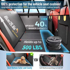 LeHuski waterproof PU leather protects vehicle seats from spills and fur