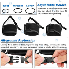 LEIGOPET dog muzzle's breathable fabric keeps dogs cooler during use.