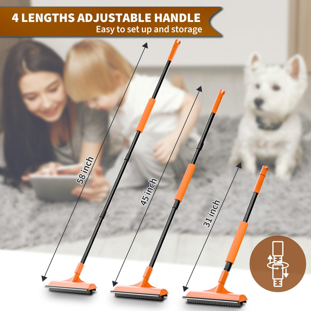 Leishiyen rubber brush head attracts hair on carpets and rugs