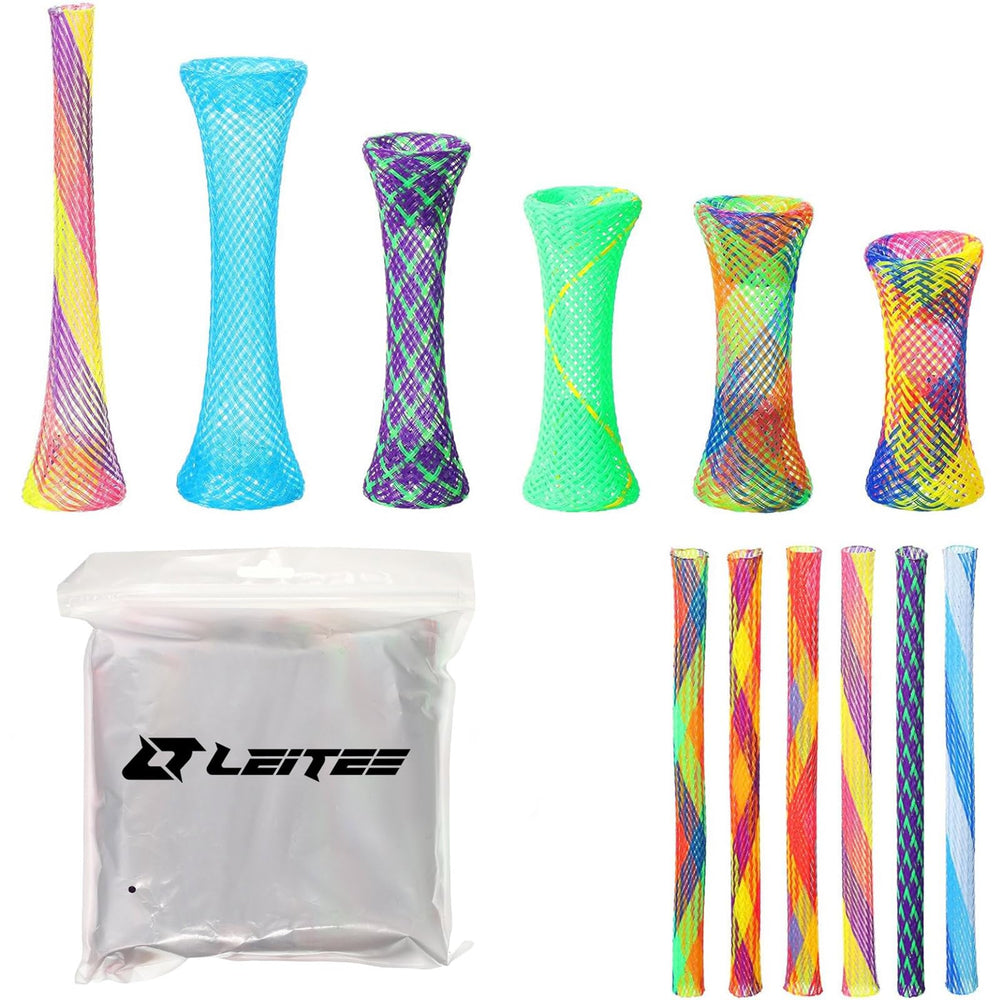 Leitee colorful tubes offer energy outlet during indoor play.