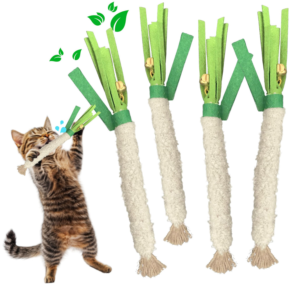 LEKEWPET Catnip Chew Stick packaging highlights durable rope design for satisfying chewing sessions.