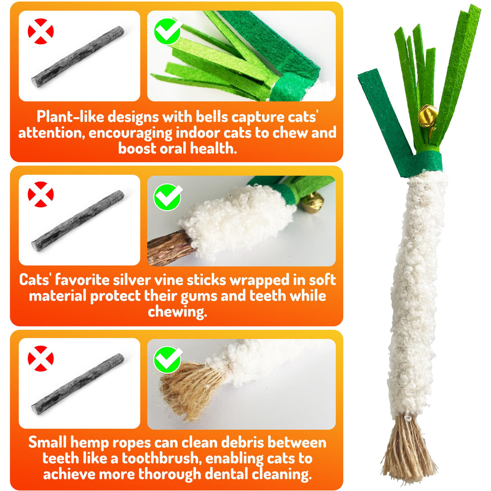 LEKEWPET Catnip Chew Stick product in use by a happy cat.