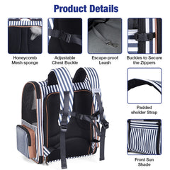 Lekebobor firm-bottom-pad supports pets during long journeys.