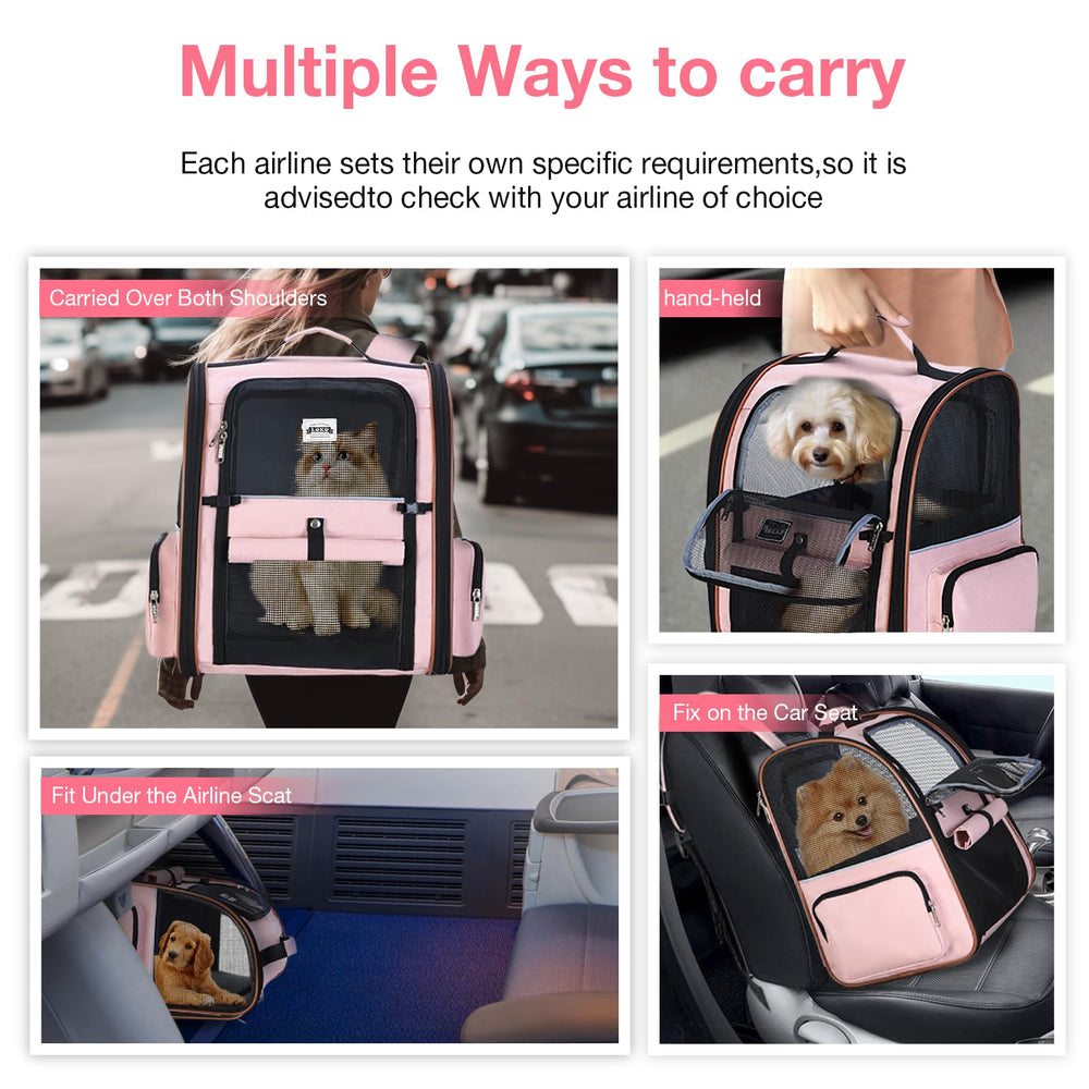 Lekebobor bottom-pad support pink carrier provides stable footing for pets