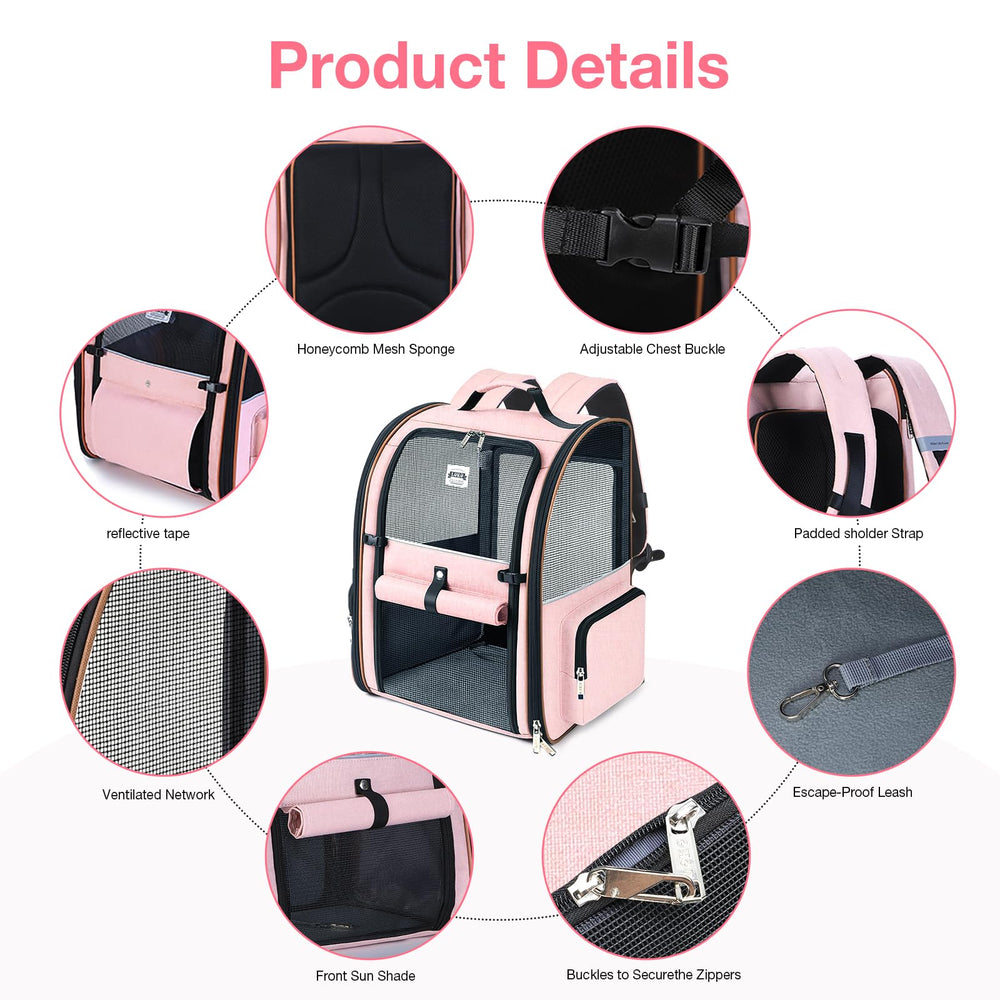 Lekebobor folded-flat pink carrier for compact travel storage