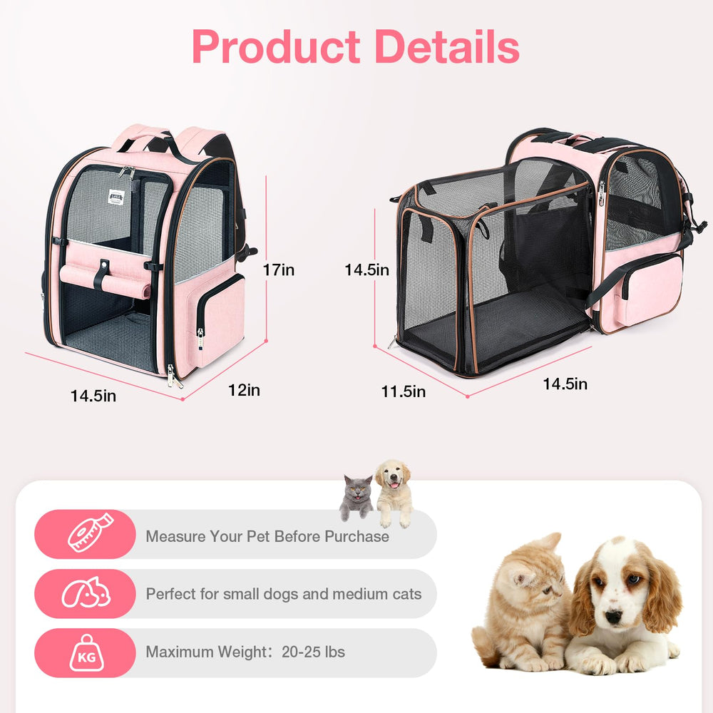 Lekebobor expandable back panel offers extra space for pets.