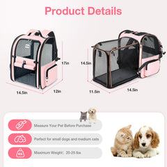 Lekebobor expandable back panel offers extra space for pets.