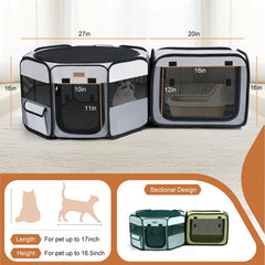 Lekereise 2-in-1 playpen interior rooms enables flexible pet layouts