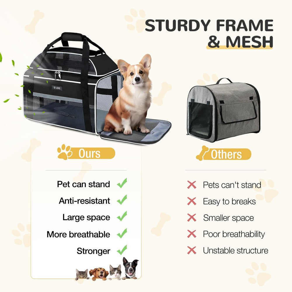 Lekereise anti-scratch mesh reduces tears from curious paws.