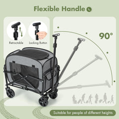 Lekereise breathable mesh panels offer ventilation and pet visibility.