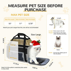 Lekereise breathable mesh on three sides offers view and ventilation for your pet.