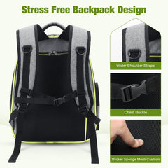 Lekereise Cat Backpack Carrier safety features including anti-escape zipper.