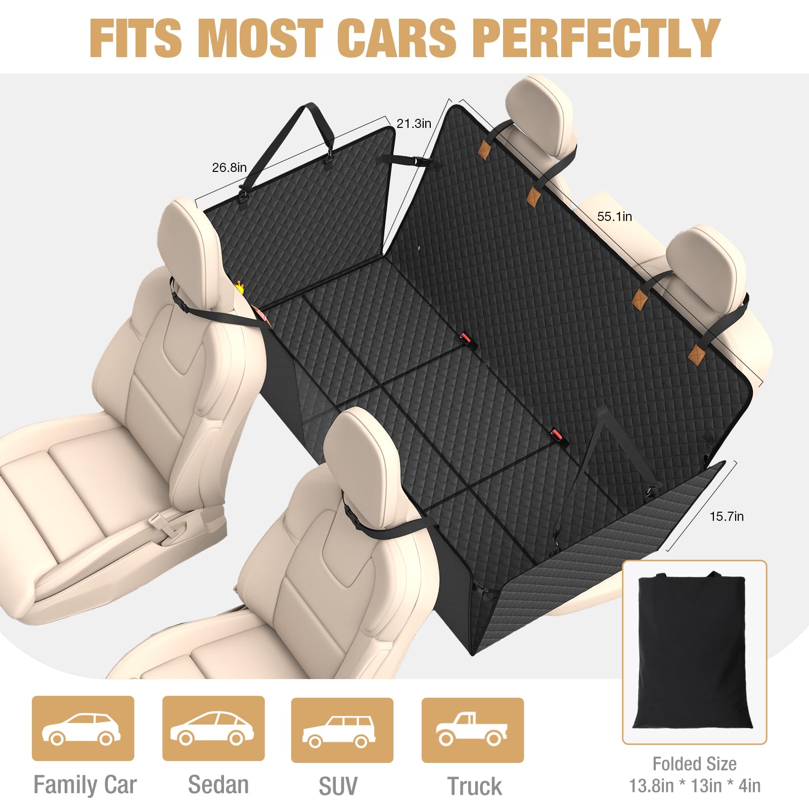 Lekereise mesh window provides airflow and better visibility for calmer journeys.