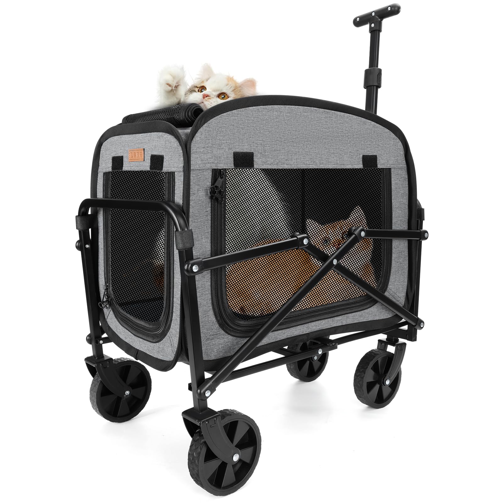 Lekereise soft-sided pet carrier folded flat for easy storage and transport.