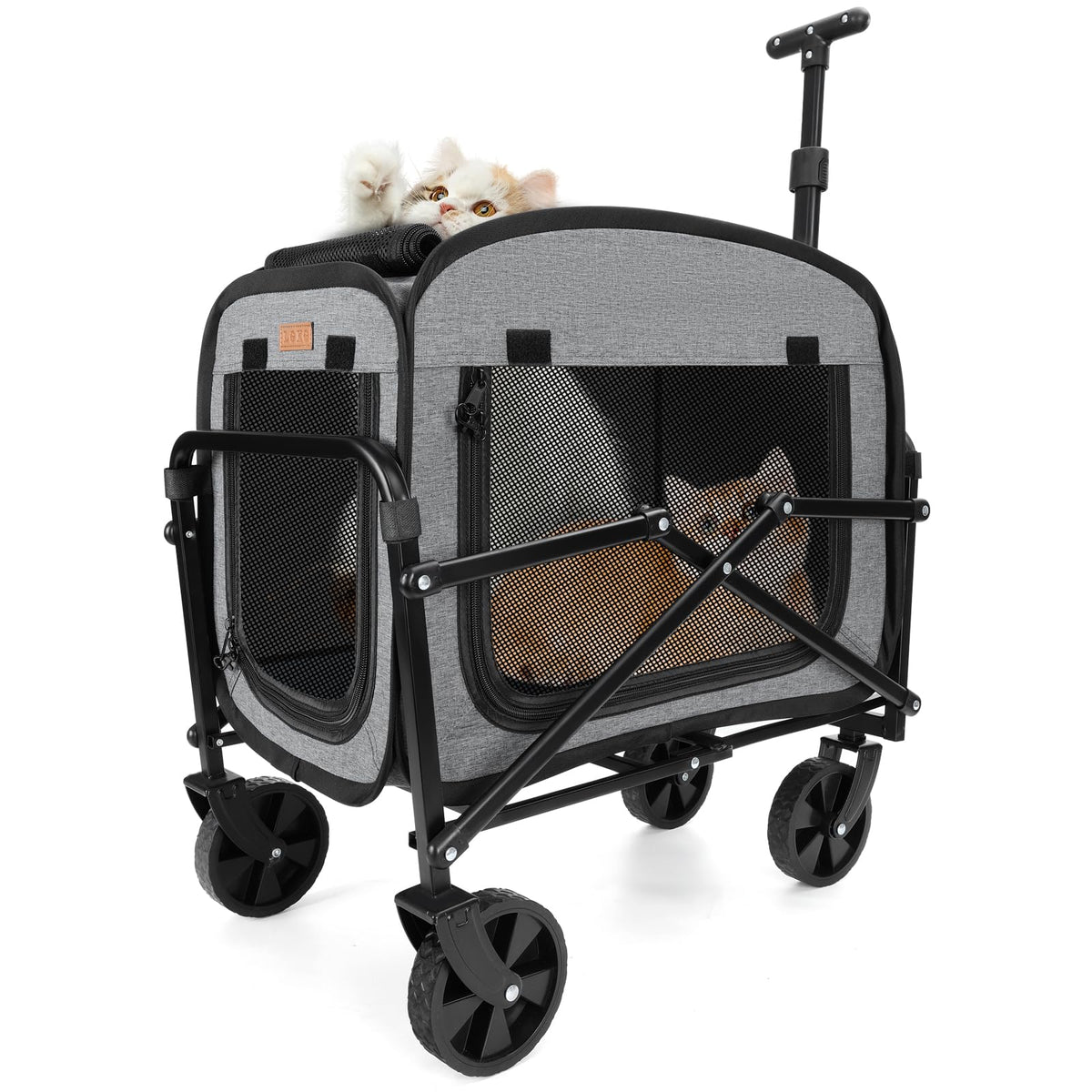 Lekereise soft-sided pet carrier folded flat for easy storage and transport.