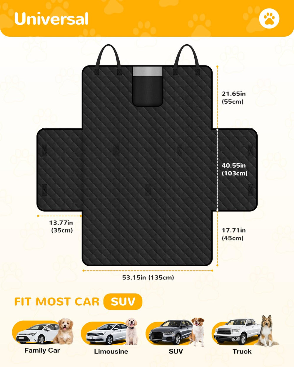 Lekereise SUV Cargo Liner with dog in trunk ensures mud control and comfort