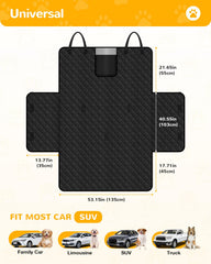Lekereise SUV Cargo Liner with dog in trunk ensures mud control and comfort