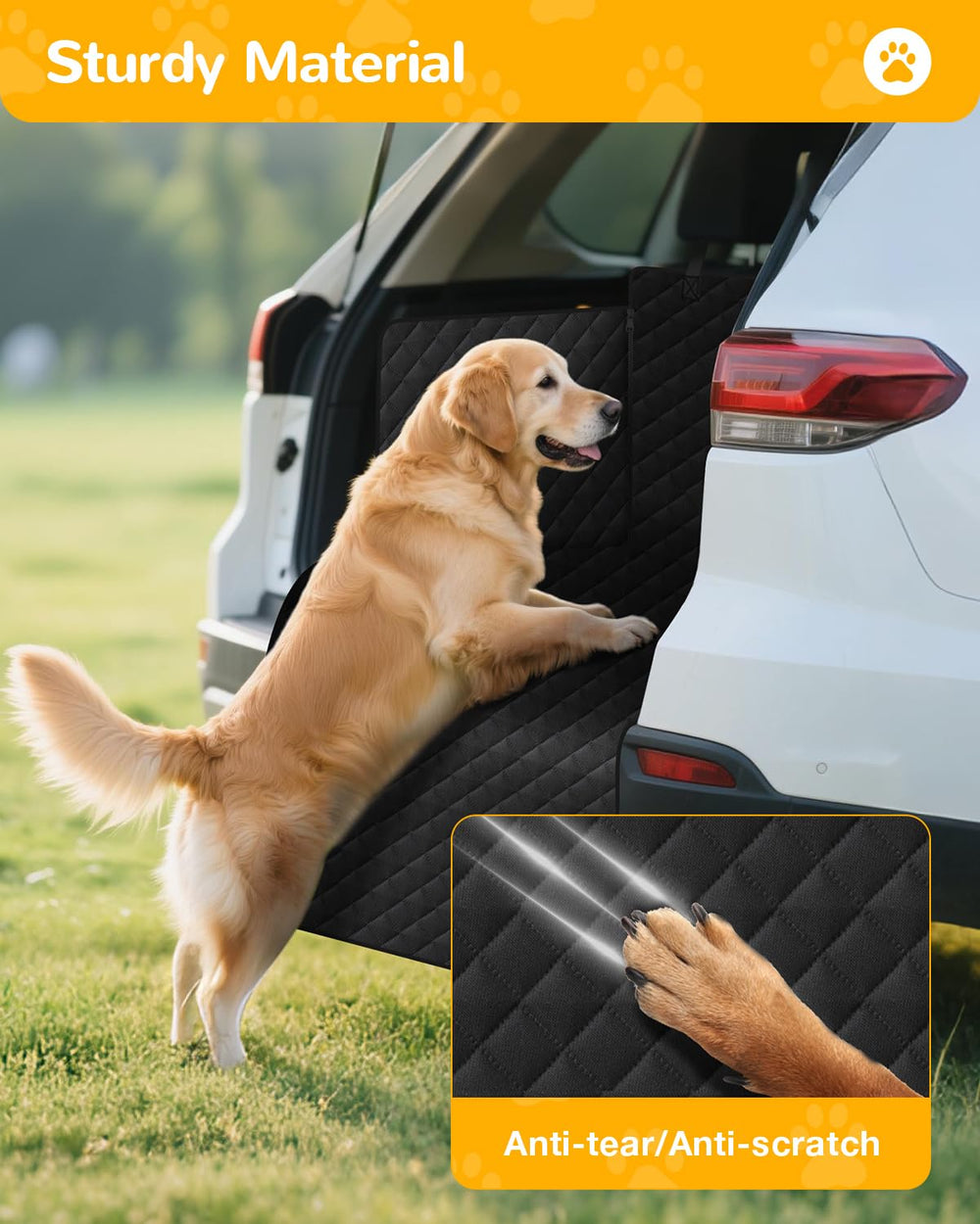 Lekereise SUV Cargo Liner installs in minutes with quick-release straps