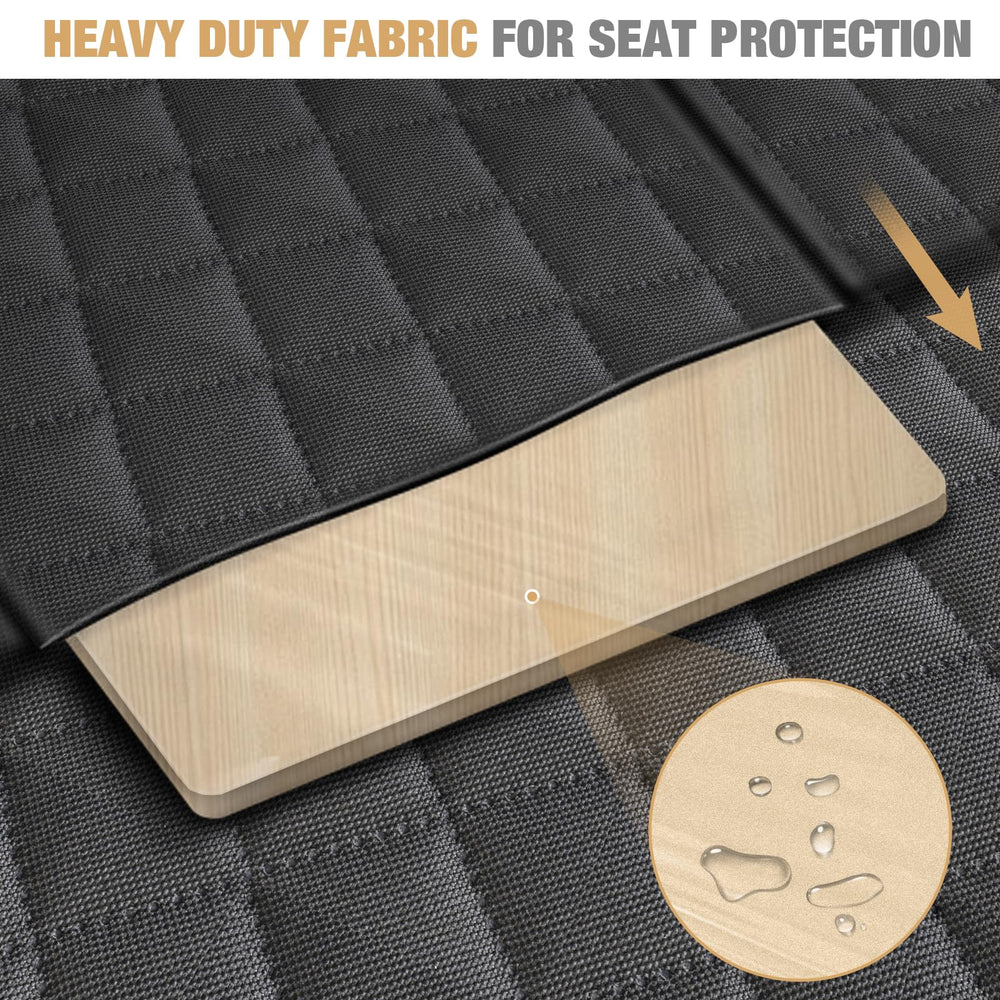 Lekereise waterproof Oxford fabric protects seats from spills and dirt during adventures.