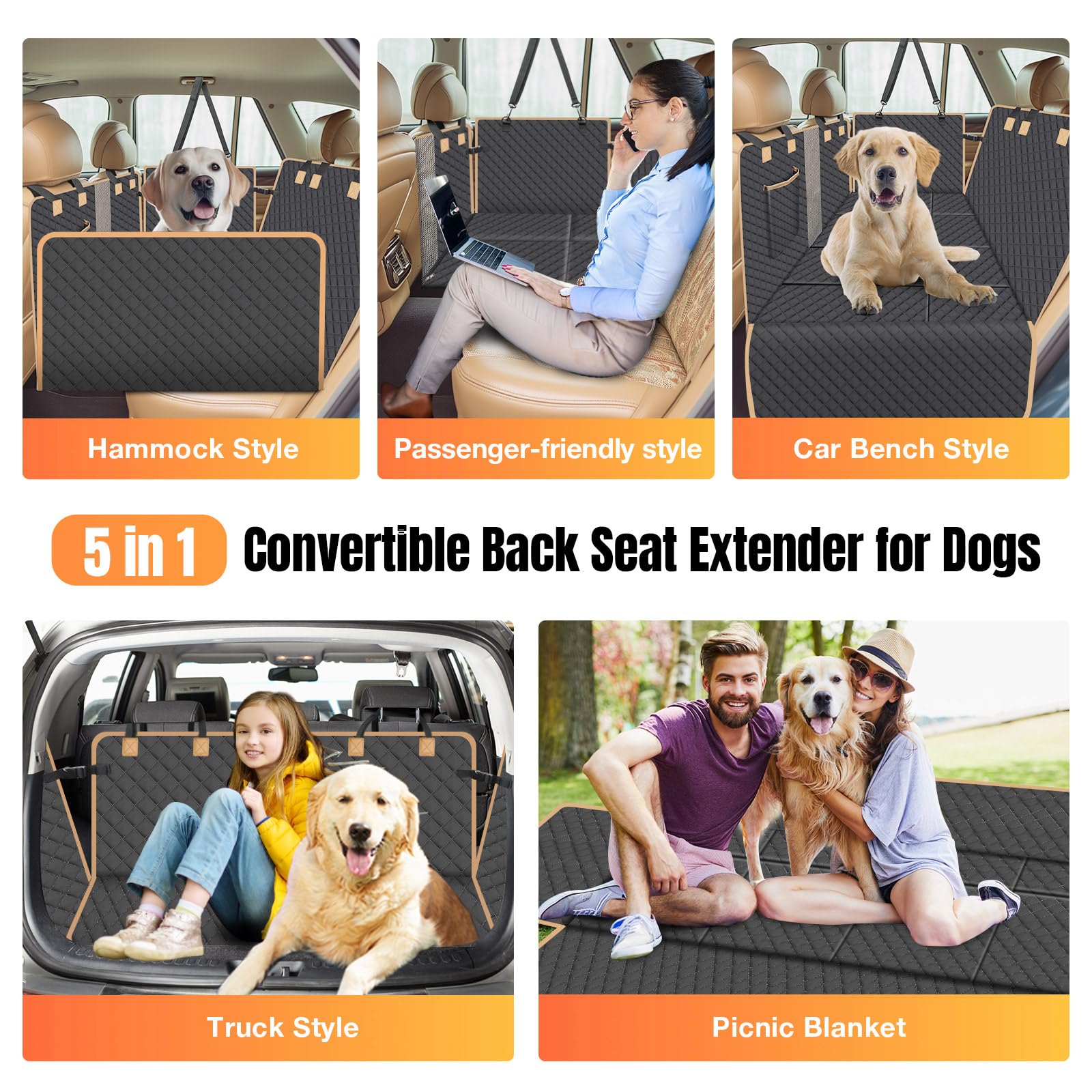 Lekespring foldable mattress enables a roomy dog bed on the go.
