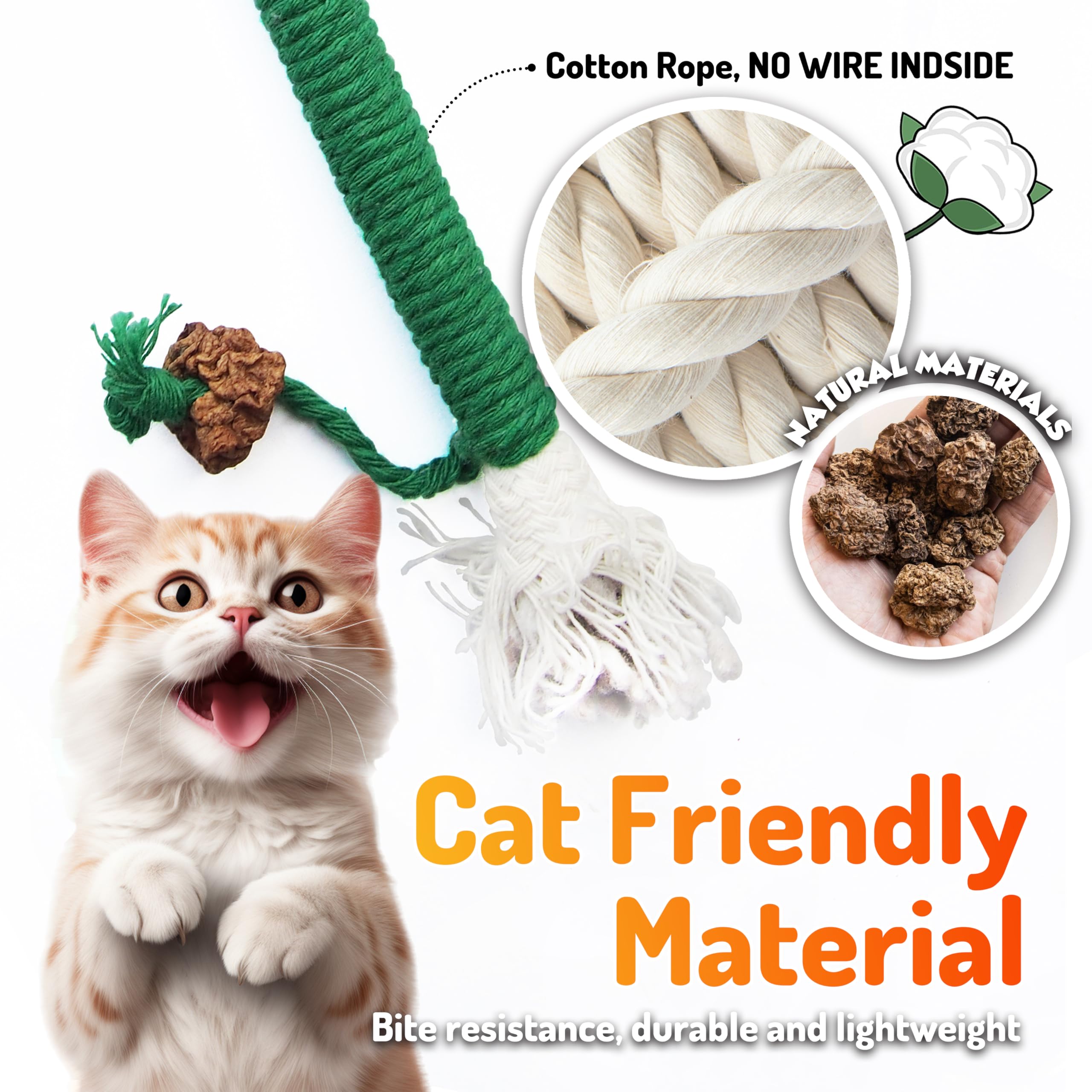 LEKEWPET catnip toy with silvervine top offers scent-driven self-play