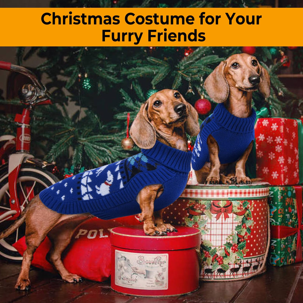 LeLePet dachshund sweater holiday-themed design ideal for photos and parties