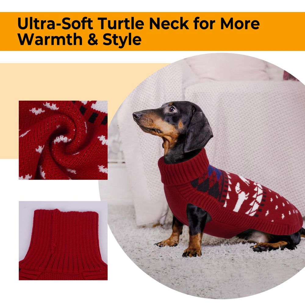 LeLePet Dachshund Sweater side fit prevents riding up during play