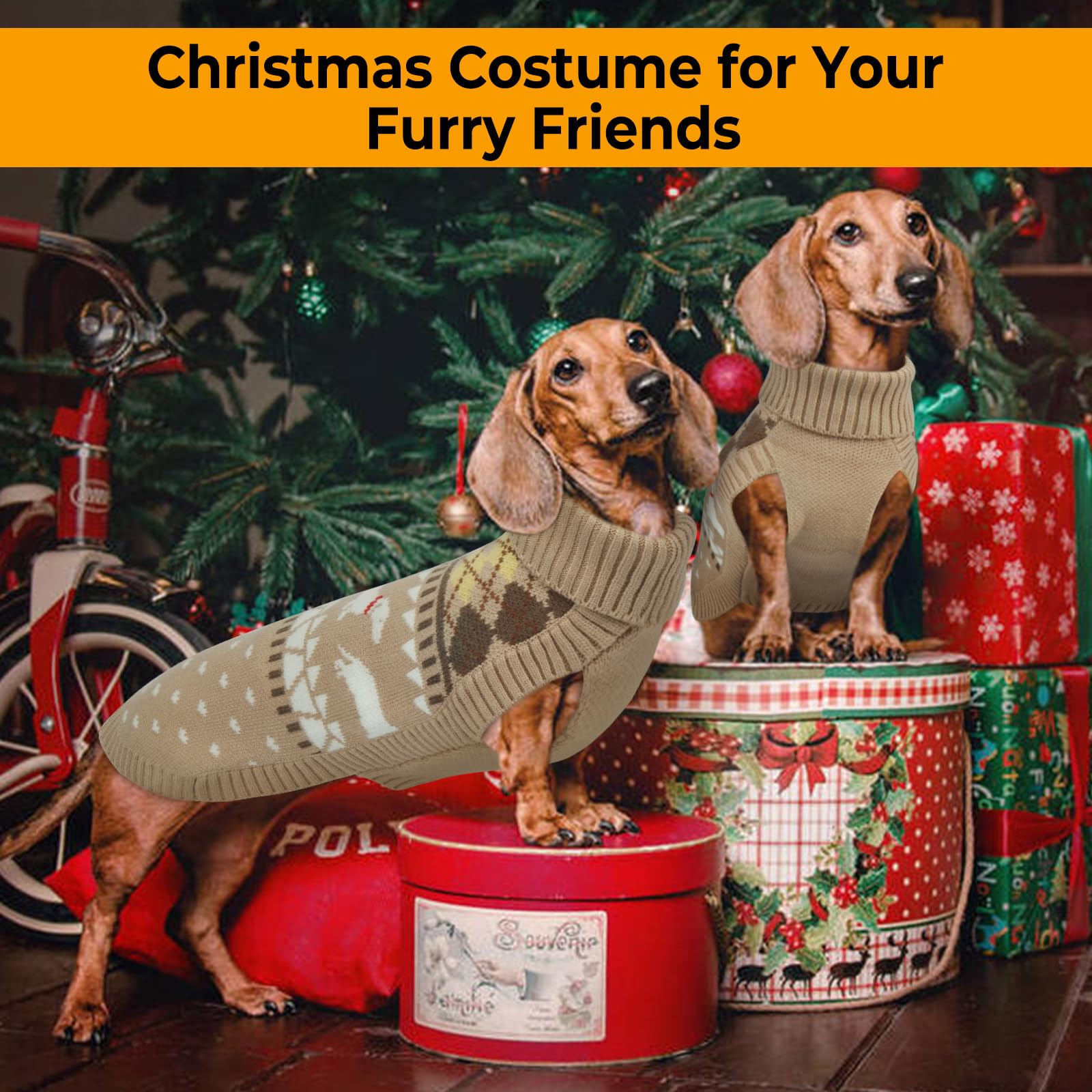 LeLePet dachshund sweater size chart helps find perfect fit.