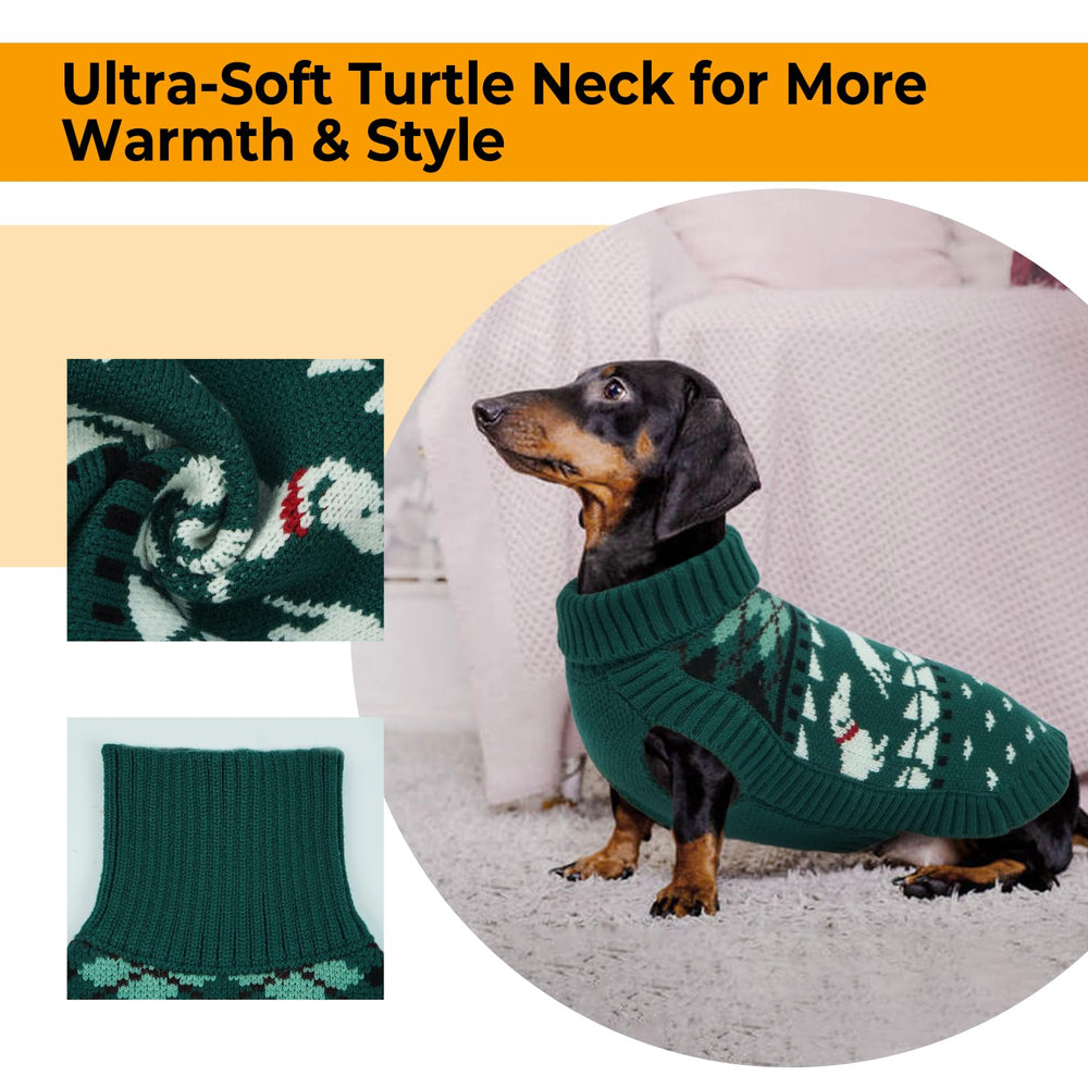LeLePet Dachshund Sweater sleeveless design allows full running freedom and no ride-up.