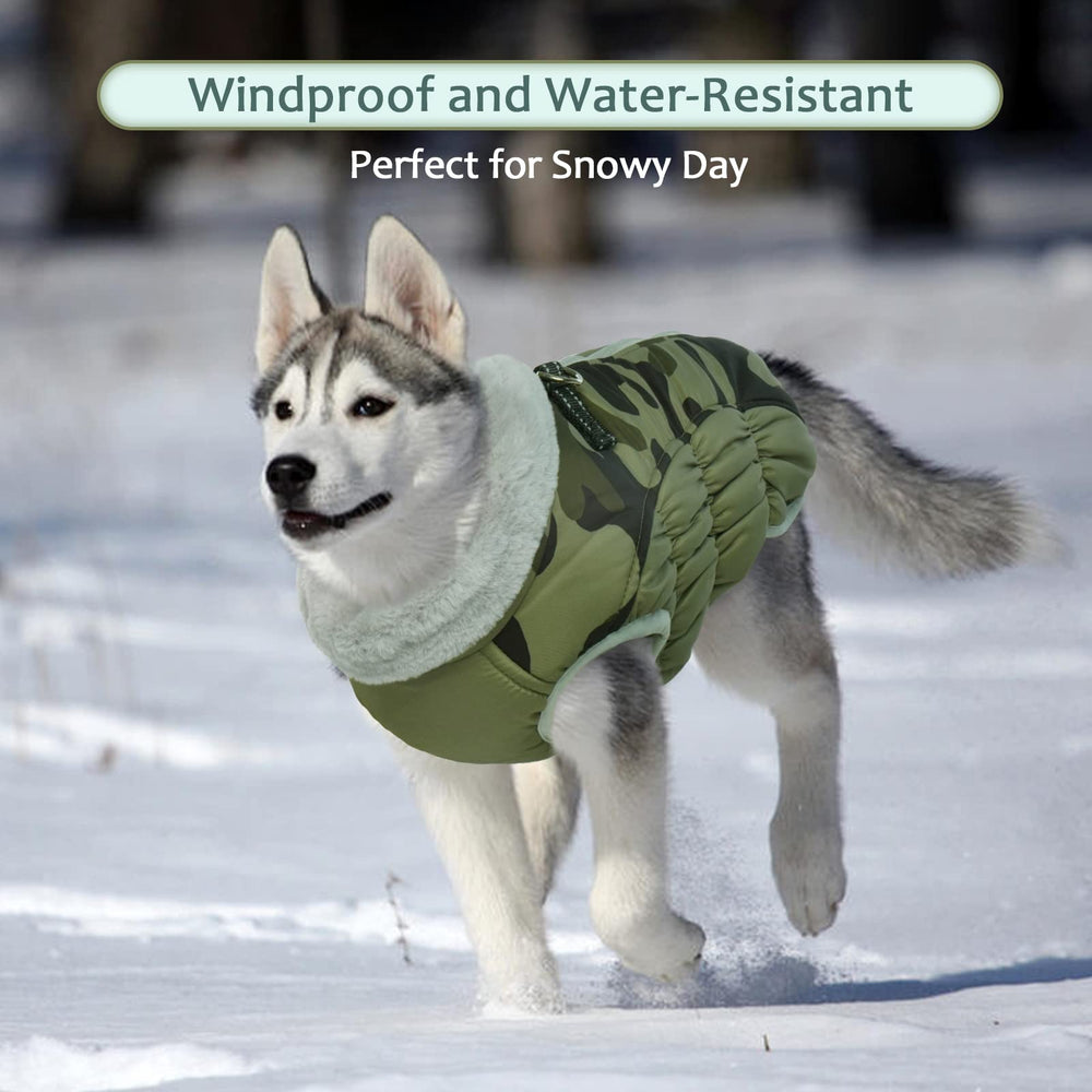 LeLePet dog coat adjustable neck supports a customizable, comfortable fit.