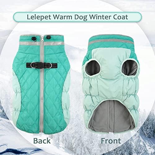 LeLePet dog coat with built-in harness for secure control.