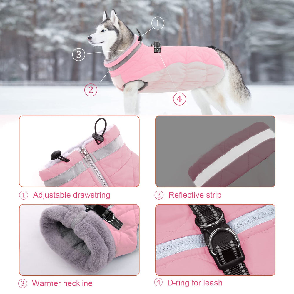 LeLePet harness-built-in coat offers easy leash use on outings.