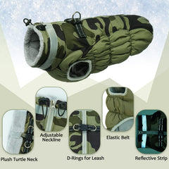 LeLePet coat with reflective band for night visibility