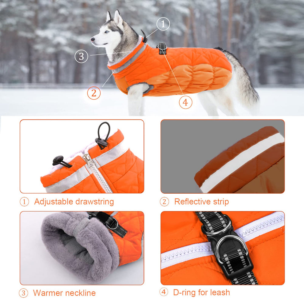 LeLePet dog coat reflective strip enhances visibility at low light