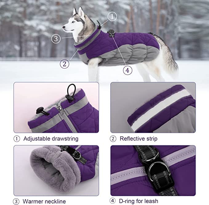 LeLePet turtleneck collar adds warmth without restricting movement